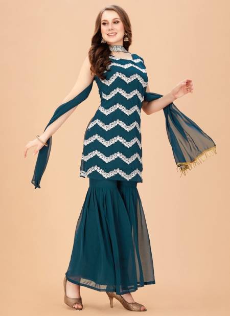 Blue Colour Mrudangi Blue Hills Fancy Designer Wedding Wear Latest Salwar Suit Collection 2030